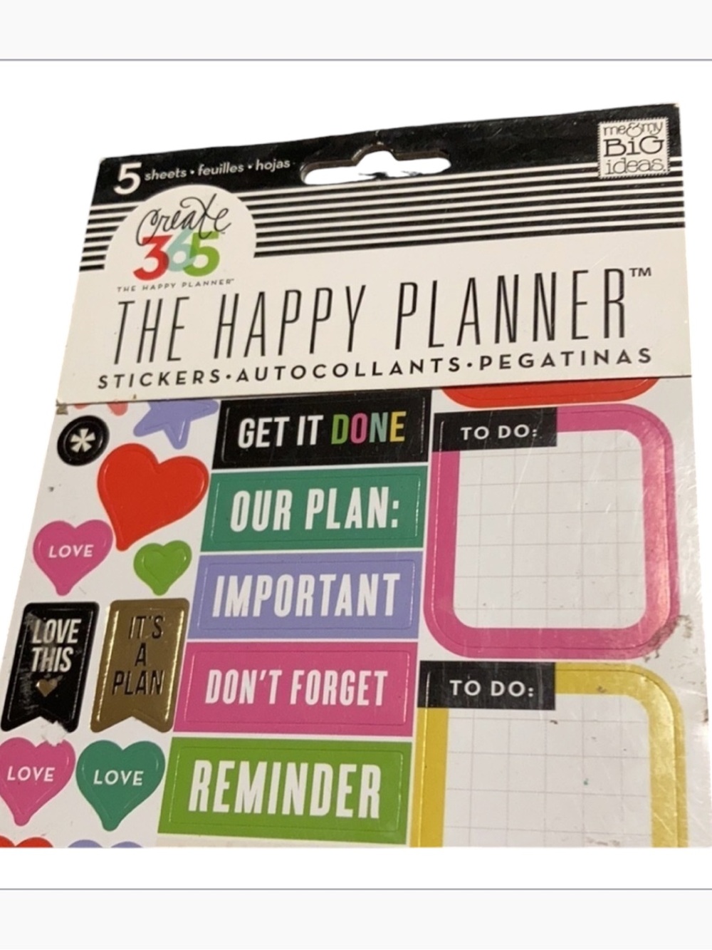Me & my big ideas the happy planner stickers book used missed some stickers